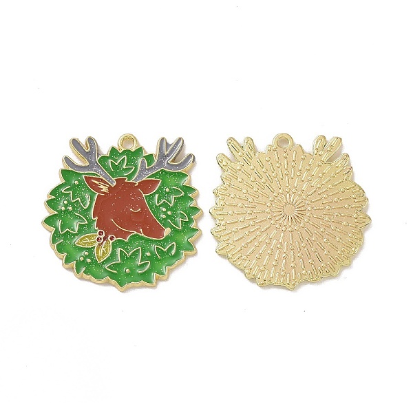 PandaHall Christmas Theme Rack Plating Alloy Enamel Pendants, with Glitter Powder, Light Gold Tone Reindeer/Stag Charms, Green...
PandaHall Christmas Theme Rack Plating Alloy Enamel Pendants, with Glitter Powder, Light Gold Tone Reindeer/Stag Charms, Green...
