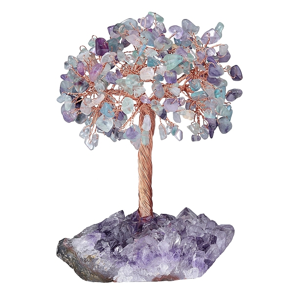 PandaHall Natural Fluorite Chips Tree of Life Decorations, Rough Raw Amethyst Base with Copper Wire Feng Shui Energy Stone Gift for Women...
PandaHall Natural Fluorite Chips Tree of Life Decorations, Rough Raw Amethyst Base with Copper Wire Feng Shui Energy Stone Gift for Women...