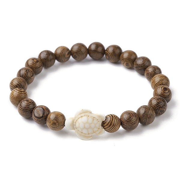 PandaHall Natural Wood Round & Synthetic Turquoise Turtle Beaded Stretch Bracelet for Women, Inner Diameter: 2-1/8 inch(5.5cm) Wood Turtle
PandaHall Natural Wood Round & Synthetic Turquoise Turtle Beaded Stretch Bracelet for Women, Inner Diameter: 2-1/8 inch(5.5cm) Wood Turtle