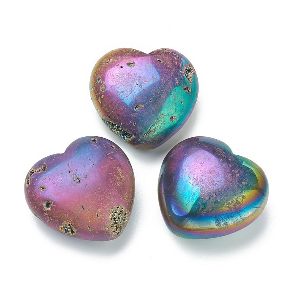 PandaHall Natural Multi-color Plated Gemstone Heart Love Stone, Pocket Palm Stone for Reiki Balancing, 39~40x40x19~21mm Natural Gemstone...
PandaHall Natural Multi-color Plated Gemstone Heart Love Stone, Pocket Palm Stone for Reiki Balancing, 39~40x40x19~21mm Natural Gemstone...
