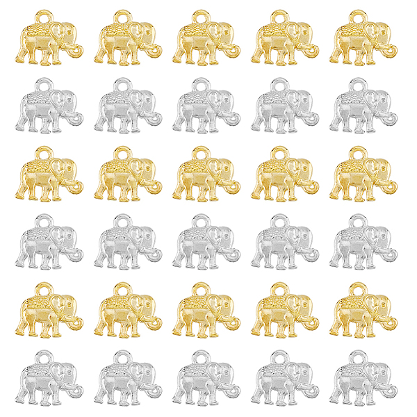 PandaHall DICOSMETIC 120Pcs 2 Colors Metal Alloy Charms, Elephant, Platinum & Golden, 12x14x2.5mm, Hole: 1mm, 60pcs/color Alloy Elephant
PandaHall DICOSMETIC 120Pcs 2 Colors Metal Alloy Charms, Elephant, Platinum & Golden, 12x14x2.5mm, Hole: 1mm, 60pcs/color Alloy Elephant