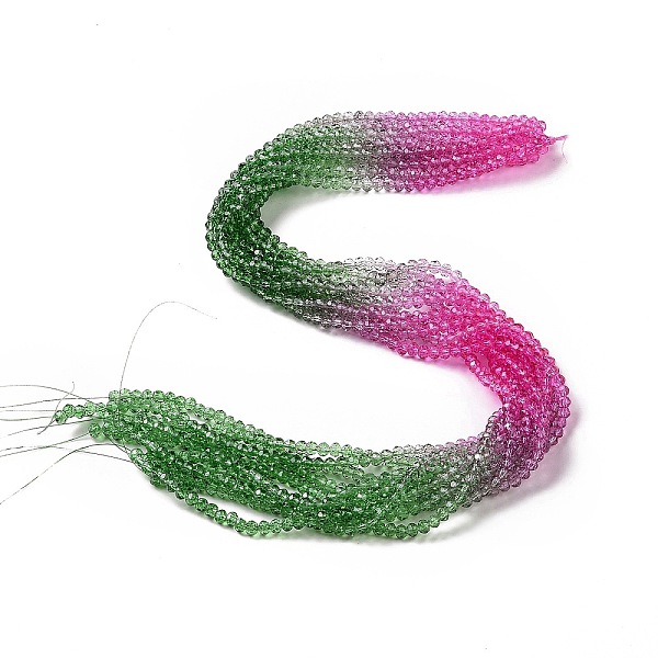 PandaHall Transparent Glass Beads Strands, Faceted, Rondelle, Colorful, 4x3.5mm, Hole: 0.8~1mm, about 119~121pcs/strand, 15.75~16.34...
PandaHall Transparent Glass Beads Strands, Faceted, Rondelle, Colorful, 4x3.5mm, Hole: 0.8~1mm, about 119~121pcs/strand, 15.75~16.34...