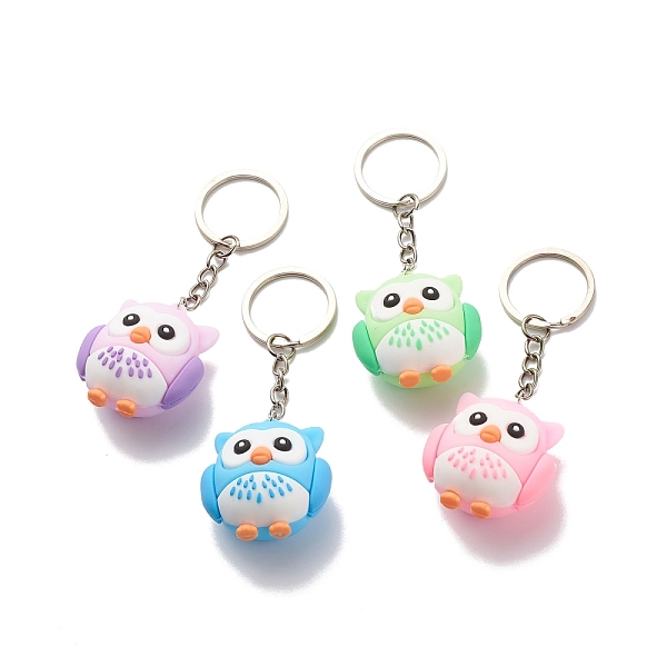 PandaHall 4Pcs PVC Cartoon Owl Keychain, with Iron Keychain Ring and Iron Open Jump Rings, Mixed Color, 10cm, 4pcs/set Plastic Multicolor
PandaHall 4Pcs PVC Cartoon Owl Keychain, with Iron Keychain Ring and Iron Open Jump Rings, Mixed Color, 10cm, 4pcs/set Plastic Multicolor