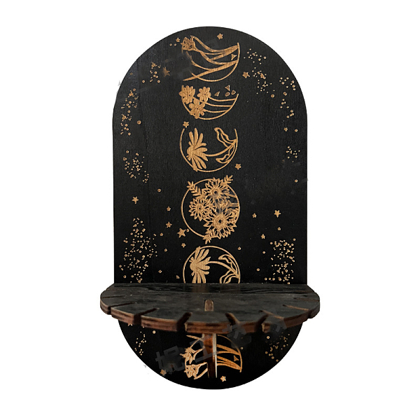 PandaHall Wooden Wall-Mounted Small Crystal Display Shelf, Witch Hanging Crystal Holder, for Crystal Dowsing Pendulum Pendant Storage..., Black
PandaHall Wooden Wall-Mounted Small Crystal Display Shelf, Witch Hanging Crystal Holder, for Crystal Dowsing Pendulum Pendant Storage..., Black
