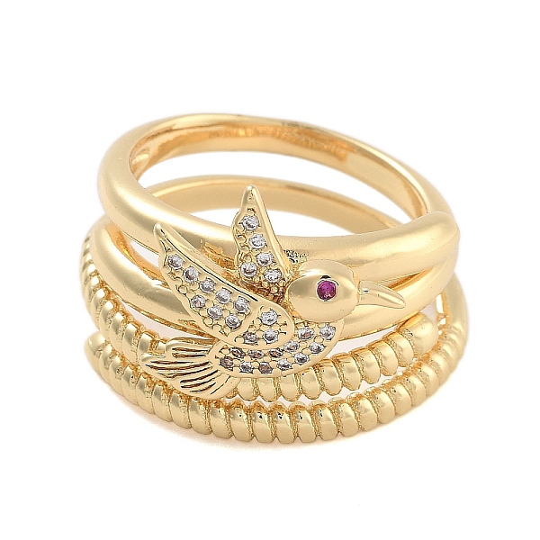 PandaHall Brass Micro Pave Cubic Zirconia Bird Open Cuff Rings Set for Women, Golden, Inner Diameter: Adjustable, 2pcs/set Brass+Cubic..., Clear
PandaHall Brass Micro Pave Cubic Zirconia Bird Open Cuff Rings Set for Women, Golden, Inner Diameter: Adjustable, 2pcs/set Brass+Cubic..., Clear