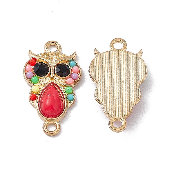 PandaHall Alloy Connector Charms, Owl Links, with Jet Rhinestones and Red Synthetic Turquoise, Golden, 23.5x13x4mm, Hole: 1.8mm...
PandaHall Alloy Connector Charms, Owl Links, with Jet Rhinestones and Red Synthetic Turquoise, Golden, 23.5x13x4mm, Hole: 1.8mm...