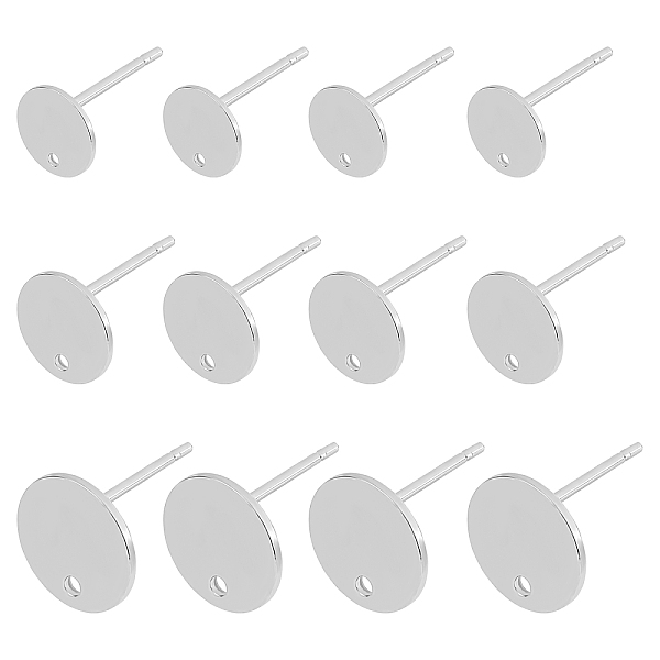 PandaHall Unicraftale 304 Stainless Steel Stud Earring Findings, with Loop and Flat Plate, Flat Round, Stainless Steel Color, 8~12x0.8~1mm...
PandaHall Unicraftale 304 Stainless Steel Stud Earring Findings, with Loop and Flat Plate, Flat Round, Stainless Steel Color, 8~12x0.8~1mm...