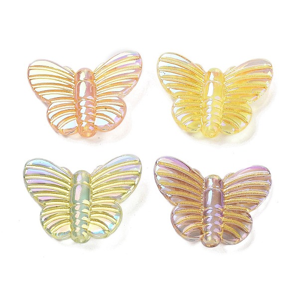 PandaHall UV Plating Rainbow Iridescent Acrylic Beads, Golden Metal Enlaced, Butterfly, Mixed Color, 20x27x6mm, Hole: 2.2mm Acrylic..., Multicolor
PandaHall UV Plating Rainbow Iridescent Acrylic Beads, Golden Metal Enlaced, Butterfly, Mixed Color, 20x27x6mm, Hole: 2.2mm Acrylic..., Multicolor