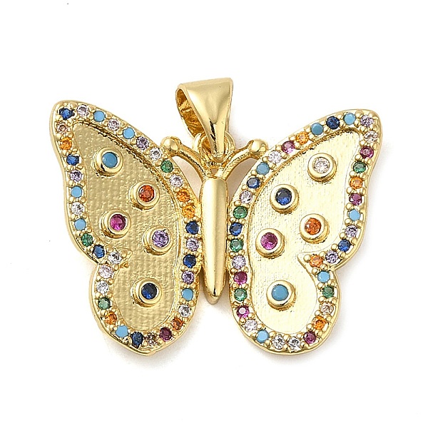 PandaHall Rack Plating Brass Cubic Zirconia Pendants, Cadmium Free & Lead Free, Butterfly, Real 18K Gold Plated, 17.5x23x3mm, Hole...
PandaHall Rack Plating Brass Cubic Zirconia Pendants, Cadmium Free & Lead Free, Butterfly, Real 18K Gold Plated, 17.5x23x3mm, Hole...