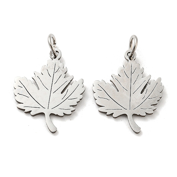 PandaHall 304 Stainless Steel Pendants, with Jump Ring, Laser Cut, Maple Leaf Charm, Stainless Steel Color, 18.5x15x1mm 304 Stainless Steel...
PandaHall 304 Stainless Steel Pendants, with Jump Ring, Laser Cut, Maple Leaf Charm, Stainless Steel Color, 18.5x15x1mm 304 Stainless Steel...