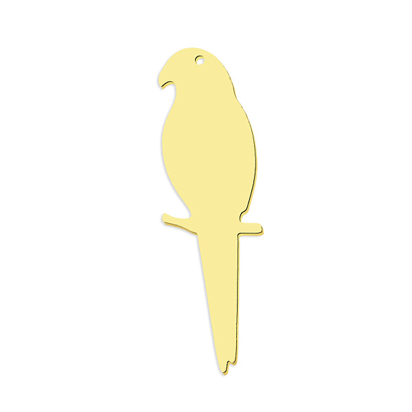 PandaHall 201 Stainless Steel Pendants, Laser Cut, Vacuum Plating, Bird, Golden, 39.5x11.5x1mm, Hole: 1mm 201 Stainless Steel Bird
PandaHall 201 Stainless Steel Pendants, Laser Cut, Vacuum Plating, Bird, Golden, 39.5x11.5x1mm, Hole: 1mm 201 Stainless Steel Bird