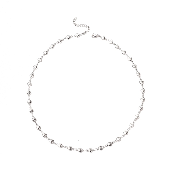 PandaHall 304 Stainless Steel Heart Chain Necklace for Women, Stainless Steel Color, 17-3/4 inch(45cm) 304 Stainless Steel
PandaHall 304 Stainless Steel Heart Chain Necklace for Women, Stainless Steel Color, 17-3/4 inch(45cm) 304 Stainless Steel