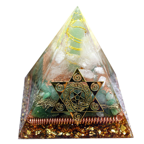 PandaHall Orgonite Pyramid Resin Energy Generators, Reiki Natural Green Aventurine & Crystal Quartz Chips Inside for Home Office Desk..., Clear
PandaHall Orgonite Pyramid Resin Energy Generators, Reiki Natural Green Aventurine & Crystal Quartz Chips Inside for Home Office Desk..., Clear