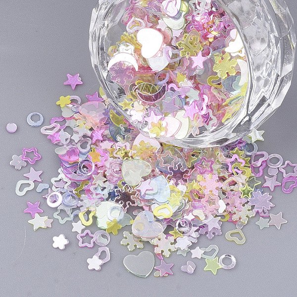 PandaHall Ornament Accessories, PVC Plastic Paillette/Sequins Beads, Mixed Shapes, Mixed Color, 2~6x1.5~6x0.4mm PVC Mixed Shapes Multicolor
PandaHall Ornament Accessories, PVC Plastic Paillette/Sequins Beads, Mixed Shapes, Mixed Color, 2~6x1.5~6x0.4mm PVC Mixed Shapes Multicolor