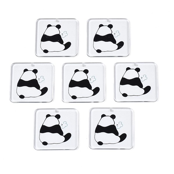 PandaHall Transparent Printed Acrylic Pendants, Square with Panda, Black, 34.5x34.5x2.5mm, Hole: 1.6mm Acrylic Square Black
PandaHall Transparent Printed Acrylic Pendants, Square with Panda, Black, 34.5x34.5x2.5mm, Hole: 1.6mm Acrylic Square Black