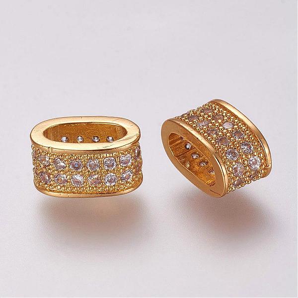 PandaHall Brass Micro Pave Cubic Zirconia Slide Charms, Oval, Golden, 5x10x5.5mm, Hole: 3x7mm Brass+Cubic Zirconia Oval Clear
PandaHall Brass Micro Pave Cubic Zirconia Slide Charms, Oval, Golden, 5x10x5.5mm, Hole: 3x7mm Brass+Cubic Zirconia Oval Clear
