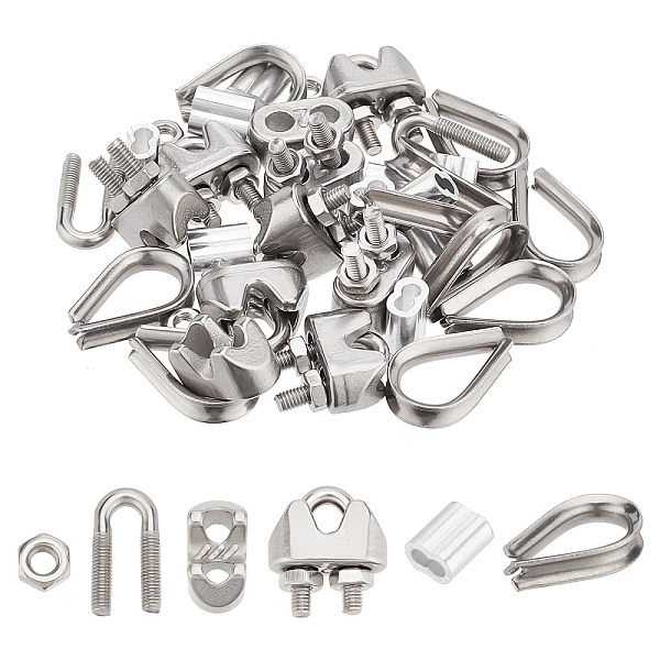 PandaHall UNICRAFTALE 10 Pcs M2 Wire Rope Accessory Sets 304 Stainless steel Cable Clamp M2 Wire Rope Lug Aluminum Crimping Loop for Wire...
PandaHall UNICRAFTALE 10 Pcs M2 Wire Rope Accessory Sets 304 Stainless steel Cable Clamp M2 Wire Rope Lug Aluminum Crimping Loop for Wire...