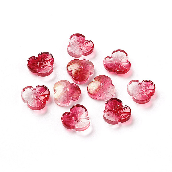 PandaHall Transparent Glass Beads, with Glitter Powder, Dyed & Heated, Flower, Crimson, 12x3.6mm, Hole: 1mm Glass Flower Pink
PandaHall Transparent Glass Beads, with Glitter Powder, Dyed & Heated, Flower, Crimson, 12x3.6mm, Hole: 1mm Glass Flower Pink