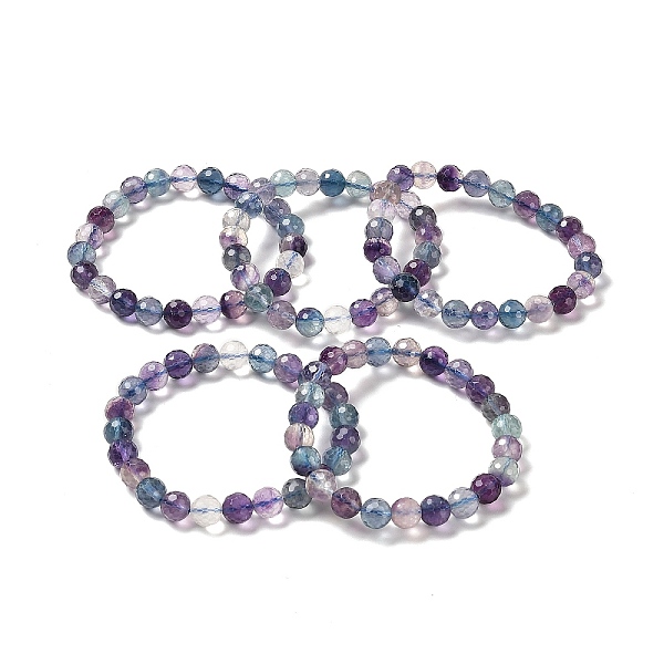 PandaHall Natural Fluorite Beaded Stretch Bracelets, Grade 2A, Faceted Round, Inner Diameter: 2~2-1/8 inch(5.1~5.3cm) Fluorite Round
PandaHall Natural Fluorite Beaded Stretch Bracelets, Grade 2A, Faceted Round, Inner Diameter: 2~2-1/8 inch(5.1~5.3cm) Fluorite Round