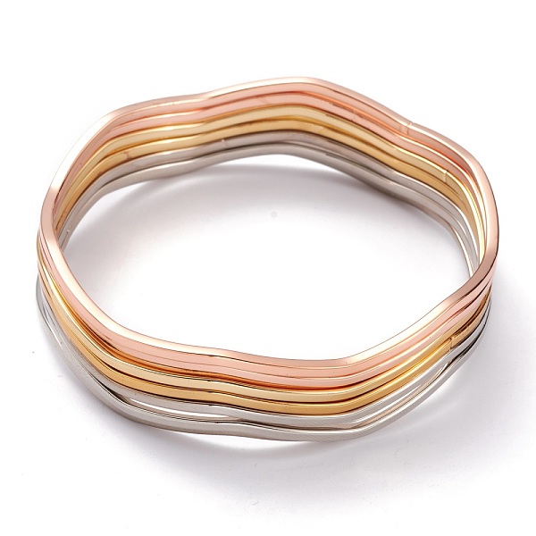 PandaHall 7Pcs Women's Simple Fashion Vacuum Plating 304 Stainless Steel Stackable Bangles, Mixed Color, Inner Diameter: 2-5/8 inch(6.7cm)...
PandaHall 7Pcs Women's Simple Fashion Vacuum Plating 304 Stainless Steel Stackable Bangles, Mixed Color, Inner Diameter: 2-5/8 inch(6.7cm)...