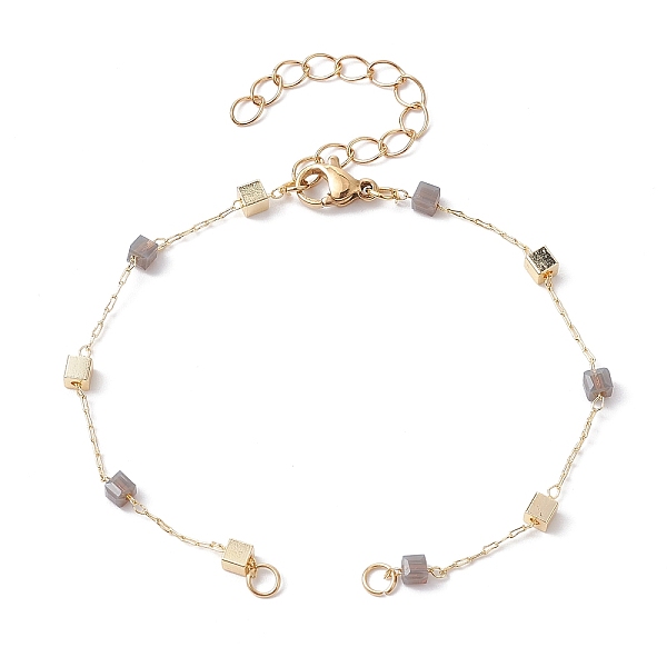PandaHall Handmade Brass Cube Beaded Link Chain Bracelet Making, with Lobster Claw Clasp, Fit for Connector Charms, Golden, 6-7/8 inch...
PandaHall Handmade Brass Cube Beaded Link Chain Bracelet Making, with Lobster Claw Clasp, Fit for Connector Charms, Golden, 6-7/8 inch...