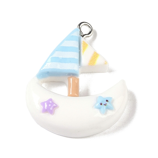 PandaHall Ocean Theme Opaque Resin Pendants, Sea Animals Charms with Platinum Plated Iron Loops, Sailboat, 28x23x7mm, Hole: 2mm Iron+Resin..., White
PandaHall Ocean Theme Opaque Resin Pendants, Sea Animals Charms with Platinum Plated Iron Loops, Sailboat, 28x23x7mm, Hole: 2mm Iron+Resin..., White