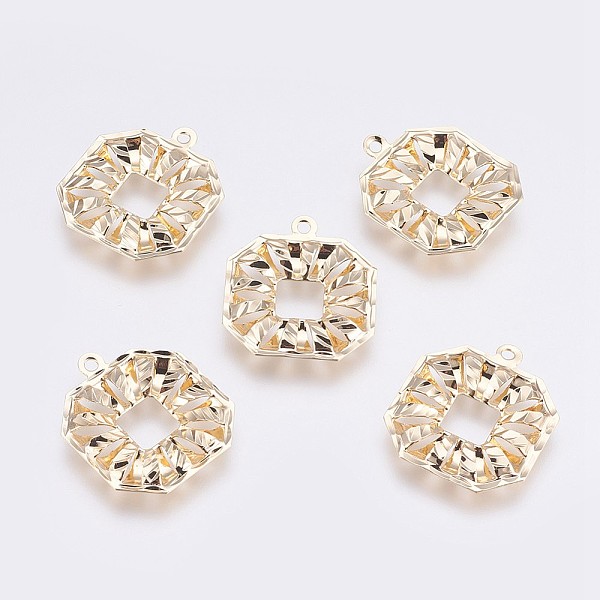 PandaHall Brass Pendants, Long-Lasting Plated, Square, Nickel Free, Real 18K Gold Plated, 26.5x23x3mm, Hole: 1.8mm Brass Square
PandaHall Brass Pendants, Long-Lasting Plated, Square, Nickel Free, Real 18K Gold Plated, 26.5x23x3mm, Hole: 1.8mm Brass Square