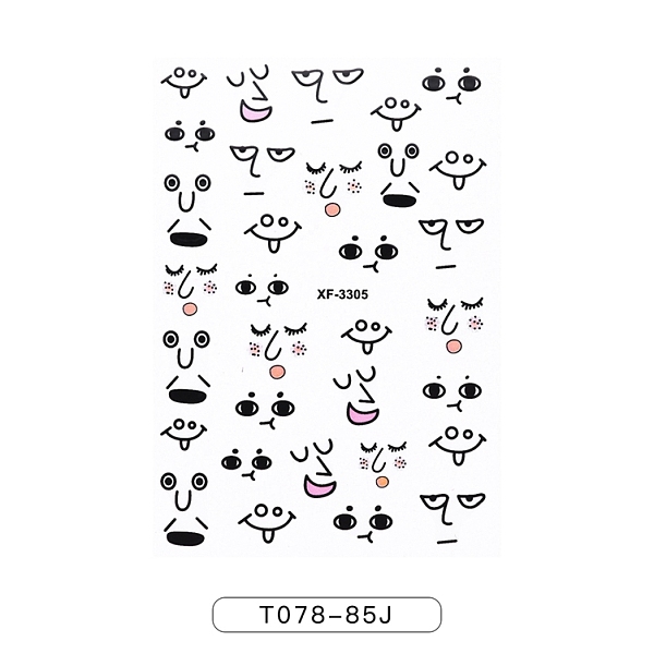 PandaHall Nail Decals Stickers, Abstract Lady Face Cartoon Facial Expression Self-adhesive Nail Art Supplies, for Woman Girls DIY Manicure..., Black
PandaHall Nail Decals Stickers, Abstract Lady Face Cartoon Facial Expression Self-adhesive Nail Art Supplies, for Woman Girls DIY Manicure..., Black