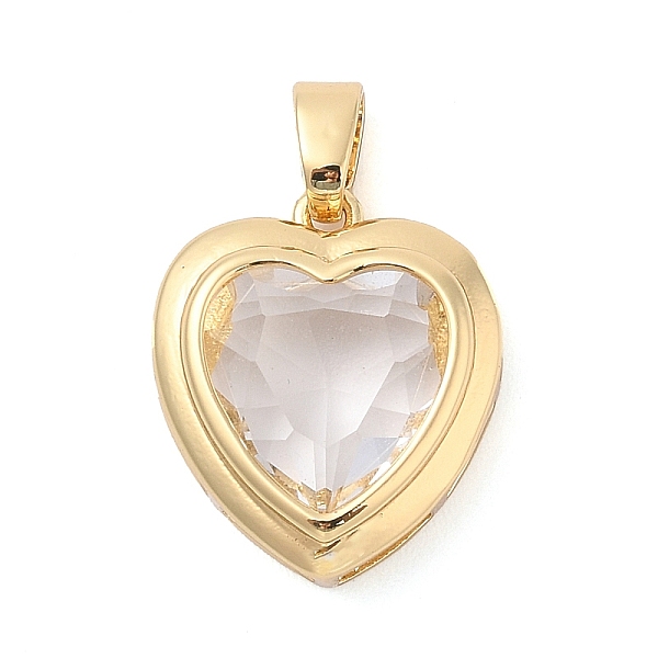 PandaHall Rack Plating Brass Pendants, Heart Shaped Glass Charms, Long-Lasting Plated, Cadmium Free & Lead Free, Real 18K Gold Plated, Clear...
PandaHall Rack Plating Brass Pendants, Heart Shaped Glass Charms, Long-Lasting Plated, Cadmium Free & Lead Free, Real 18K Gold Plated, Clear...