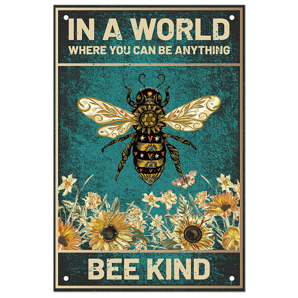 PandaHall Vintage Metal Tin Sign, Iron Wall Decor for Bars, Restaurants, Cafes Pubs, Rectangle, Bees Pattern, 300x200x0.5mm Iron Bees
PandaHall Vintage Metal Tin Sign, Iron Wall Decor for Bars, Restaurants, Cafes Pubs, Rectangle, Bees Pattern, 300x200x0.5mm Iron Bees