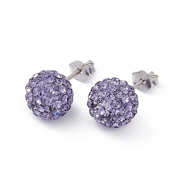 PandaHall Gifts for Her Valentines Day 925 Sterling Silver Austrian Crystal Rhinestone Ball Stud Earrings for Girl, Round, 539_Tanzanite..., Purple
PandaHall Gifts for Her Valentines Day 925 Sterling Silver Austrian Crystal Rhinestone Ball Stud Earrings for Girl, Round, 539_Tanzanite..., Purple