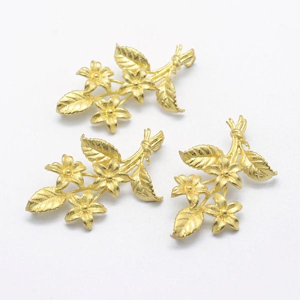 PandaHall Brass Pendants, Lead Free & Cadmium Free & Nickel Free, Flower, Raw(Unplated), 35x22x3.5mm, Hole: 1.5mm Brass Flower
PandaHall Brass Pendants, Lead Free & Cadmium Free & Nickel Free, Flower, Raw(Unplated), 35x22x3.5mm, Hole: 1.5mm Brass Flower