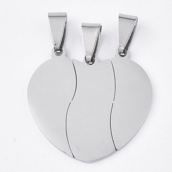 PandaHall 201 Stainless Steel Split Pendants, Heart, Stainless Steel Color, 28x29x1mm, Hole: 8x4mm 201 Stainless Steel Heart
PandaHall 201 Stainless Steel Split Pendants, Heart, Stainless Steel Color, 28x29x1mm, Hole: 8x4mm 201 Stainless Steel Heart