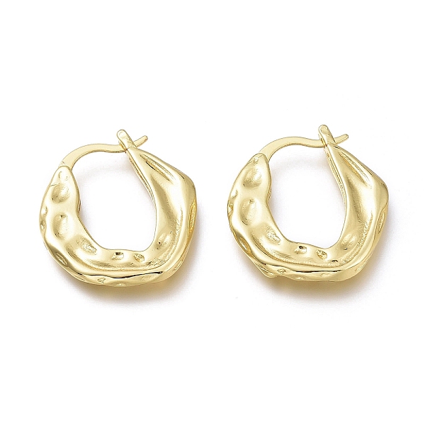 PandaHall Brass Hoop Earrings, Long-Lasting Plated, Hammered, U Shape, Real 18K Gold Plated, 25.6x22.6x6.2mm, Pin: 1.5mm Brass Letter
PandaHall Brass Hoop Earrings, Long-Lasting Plated, Hammered, U Shape, Real 18K Gold Plated, 25.6x22.6x6.2mm, Pin: 1.5mm Brass Letter