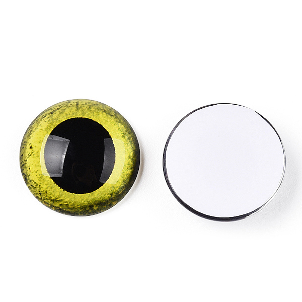 PandaHall Glass Cabochons, Half Round with Eye, Yellow, 20x6.5mm Glass Half Round Yellow
PandaHall Glass Cabochons, Half Round with Eye, Yellow, 20x6.5mm Glass Half Round Yellow
