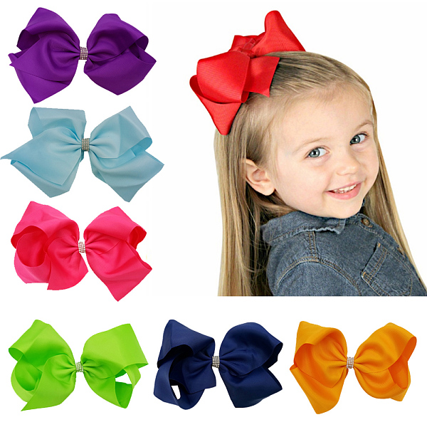 PandaHall Grosgrain Bowknot Alligator Hair Clips, with Iron Alligator Clips, Acrylic Rhinestones, Mixed Color, 150mm Cloth Multicolor
PandaHall Grosgrain Bowknot Alligator Hair Clips, with Iron Alligator Clips, Acrylic Rhinestones, Mixed Color, 150mm Cloth Multicolor