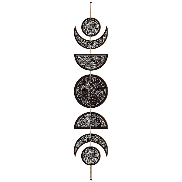 PandaHall Moon Phase Wood Hanging Wall Decorations, with Cotton Thread Tassels, for Home Wall Decorations, Leaf, 790mm Wood Leaf Black
PandaHall Moon Phase Wood Hanging Wall Decorations, with Cotton Thread Tassels, for Home Wall Decorations, Leaf, 790mm Wood Leaf Black