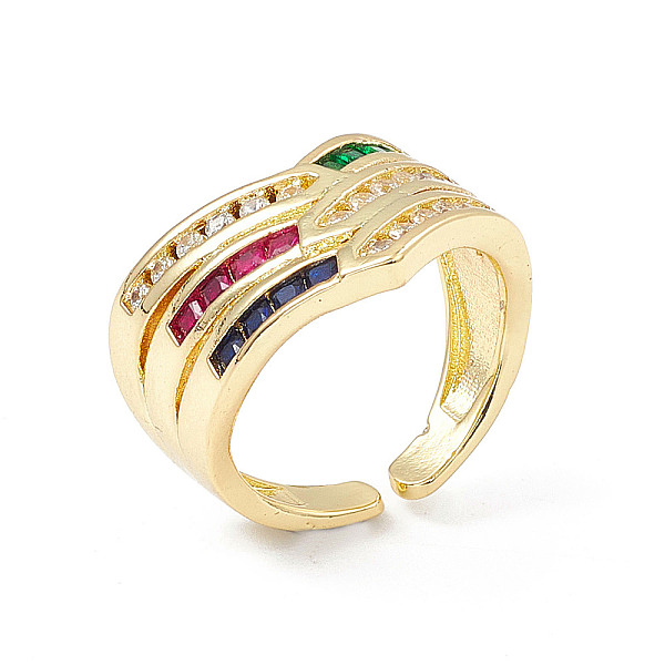 PandaHall Colorful Cubic Zirconia Arrow Open Cuff Ring, Brass Jewelry for Women, Golden, Inner Diameter: 17.8mm Brass+Cubic Zirconia
PandaHall Colorful Cubic Zirconia Arrow Open Cuff Ring, Brass Jewelry for Women, Golden, Inner Diameter: 17.8mm Brass+Cubic Zirconia