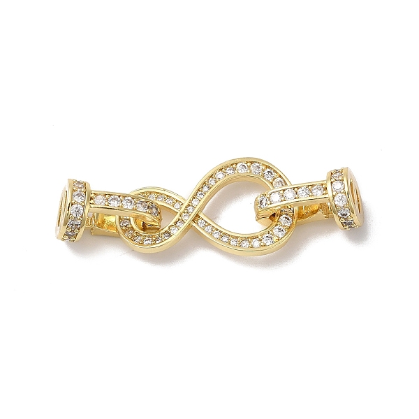 PandaHall Rack Plating Brass Micro Pave Clear Cubic Zirconia Fold Over Clasps, Cadmium Free & Lead Free, Long-Lasting Plated, Infinity, Real...
PandaHall Rack Plating Brass Micro Pave Clear Cubic Zirconia Fold Over Clasps, Cadmium Free & Lead Free, Long-Lasting Plated, Infinity, Real...