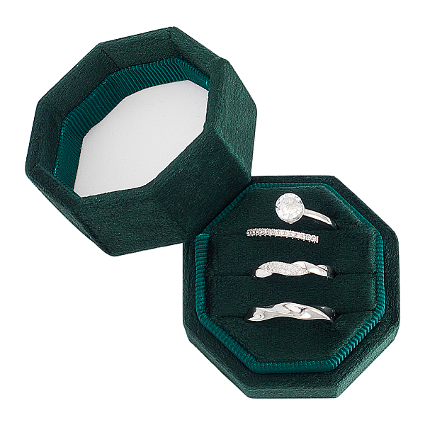 PandaHall OLYCRAFT Velvet 3 Slots Jewelry Ring Box Octagon Velvet Jewelry Ring Box Engagement Wedding Box Gorgeous Vintage Triple Ring Gift...
PandaHall OLYCRAFT Velvet 3 Slots Jewelry Ring Box Octagon Velvet Jewelry Ring Box Engagement Wedding Box Gorgeous Vintage Triple Ring Gift...