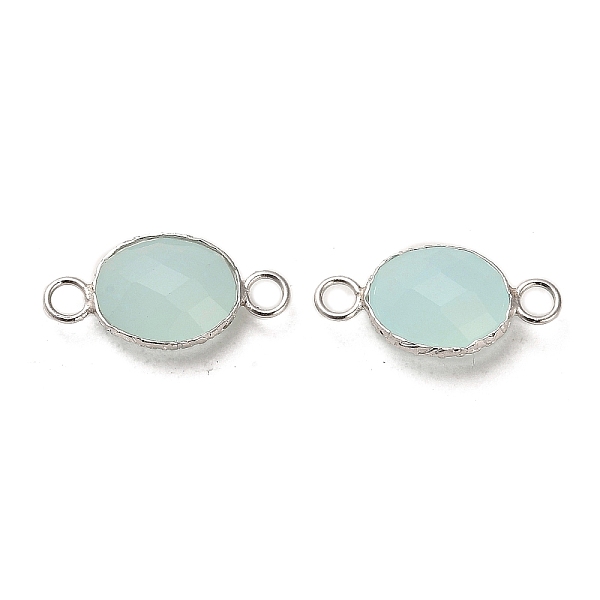 PandaHall 925 Sterling Silver Connector Charms, with Faceted Glass, Oval, Real Platinum Plated, Aqua, 8.5x17.5x4.7mm, Hole: 2mm Sterling..., Cyan
PandaHall 925 Sterling Silver Connector Charms, with Faceted Glass, Oval, Real Platinum Plated, Aqua, 8.5x17.5x4.7mm, Hole: 2mm Sterling..., Cyan