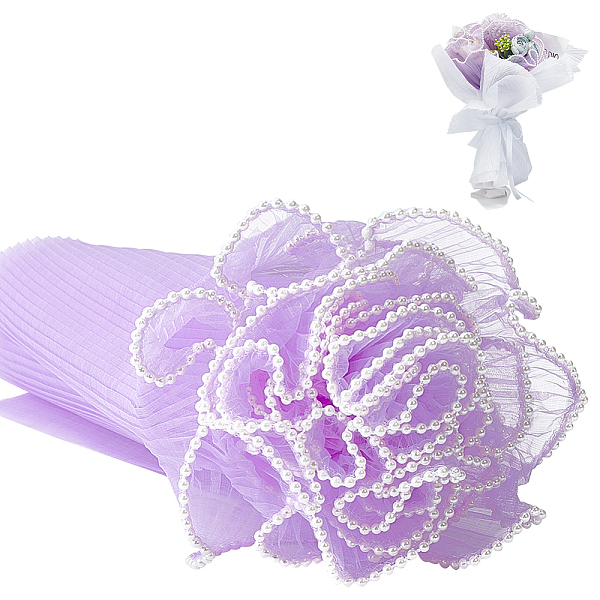 PandaHall 4.5 Yards Polyester Pleated Lace Trim, Ruffled Lace Ribbon with Plastic Pearl Edge, for Bouquet Decor, Lilac, 10-5/8 inch(270mm)..., Purple
PandaHall 4.5 Yards Polyester Pleated Lace Trim, Ruffled Lace Ribbon with Plastic Pearl Edge, for Bouquet Decor, Lilac, 10-5/8 inch(270mm)..., Purple