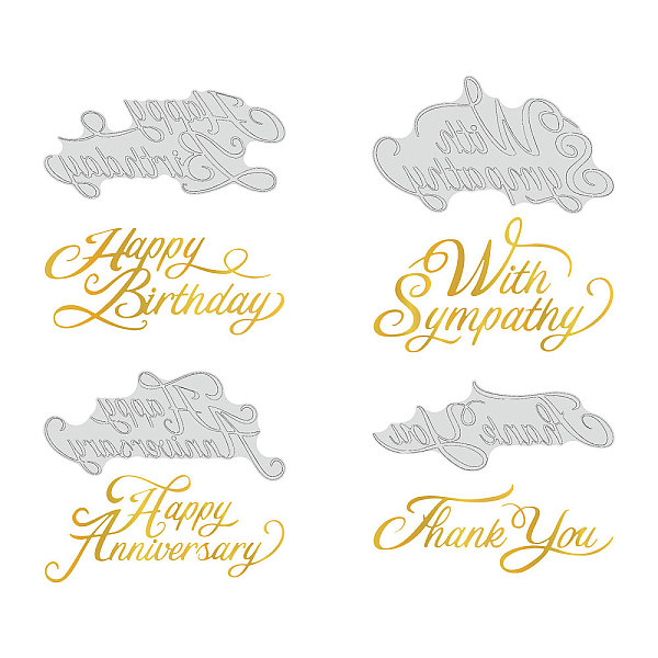 PandaHall Globleland 4Pcs 4 Style Carbon Steel Hot Foil Plate Metal Dies, for DIY Scrapbooking Embossing, Photo Ablum Craft Making Template...
PandaHall Globleland 4Pcs 4 Style Carbon Steel Hot Foil Plate Metal Dies, for DIY Scrapbooking Embossing, Photo Ablum Craft Making Template...