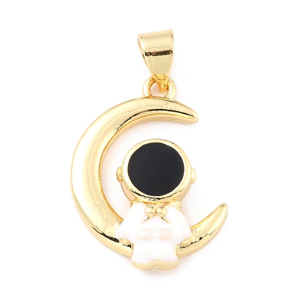 PandaHall Brass Enamel Pendants, Long-Lasting Plated, Real 18K Gold Plated, Moon with Astronaut, Black & White, Mixed Color, 21x15.5x4mm..., Multicolor
PandaHall Brass Enamel Pendants, Long-Lasting Plated, Real 18K Gold Plated, Moon with Astronaut, Black & White, Mixed Color, 21x15.5x4mm..., Multicolor