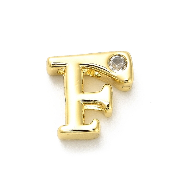 PandaHall Rack Plating Brass Cubic Zirconia Beads, Long-Lasting Plated, Lead Free & Cadmium Free, Alphabet, Letter F, 12x12.5x4.8mm, Hole..., Clear
PandaHall Rack Plating Brass Cubic Zirconia Beads, Long-Lasting Plated, Lead Free & Cadmium Free, Alphabet, Letter F, 12x12.5x4.8mm, Hole..., Clear