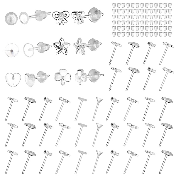 PandaHall 120Pcs 6 Style Bowknot & Heart & Clover & Flower & Flat Round Plastic Stud Earring, with Ear Nuts, Clear, 4~12x4~6.5mm, Pin: 0.8mm...
PandaHall 120Pcs 6 Style Bowknot & Heart & Clover & Flower & Flat Round Plastic Stud Earring, with Ear Nuts, Clear, 4~12x4~6.5mm, Pin: 0.8mm...