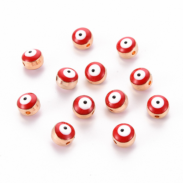 PandaHall Alloy Enamel Beads, Evil Eye, Red, 8x6~7mm, Hole: 1mm Alloy+Enamel Evil Eye Red
PandaHall Alloy Enamel Beads, Evil Eye, Red, 8x6~7mm, Hole: 1mm Alloy+Enamel Evil Eye Red