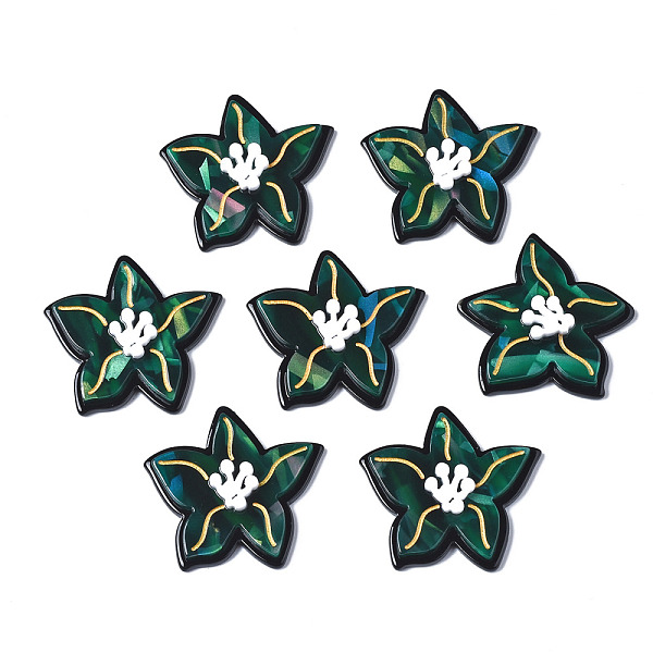 PandaHall Acrylic & Cellulose Acetate(Resin) Cabochons, Flower, Green, 34x36x6.5mm Acrylic Flower Green
PandaHall Acrylic & Cellulose Acetate(Resin) Cabochons, Flower, Green, 34x36x6.5mm Acrylic Flower Green