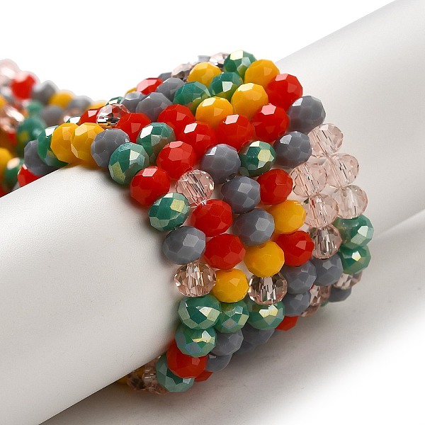 PandaHall Glass Beads Strands, Faceted, Rondelle, Gray, 6x5mm, Hole: 1mm, about 85~88pcs/strand, 16.1~16.5 inch(41~42cm) Glass Rondelle Gray
PandaHall Glass Beads Strands, Faceted, Rondelle, Gray, 6x5mm, Hole: 1mm, about 85~88pcs/strand, 16.1~16.5 inch(41~42cm) Glass Rondelle Gray