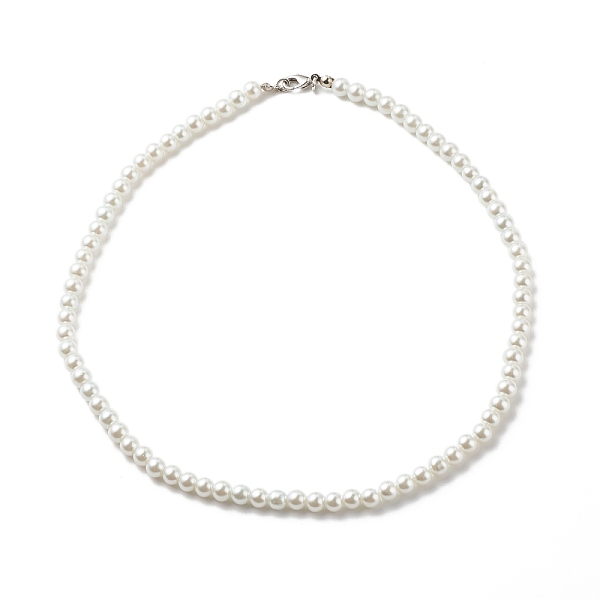 PandaHall Glass Pearl Round Beaded Necklace for Women, White, 18.31 inch(46.5cm) Glass White
PandaHall Glass Pearl Round Beaded Necklace for Women, White, 18.31 inch(46.5cm) Glass White